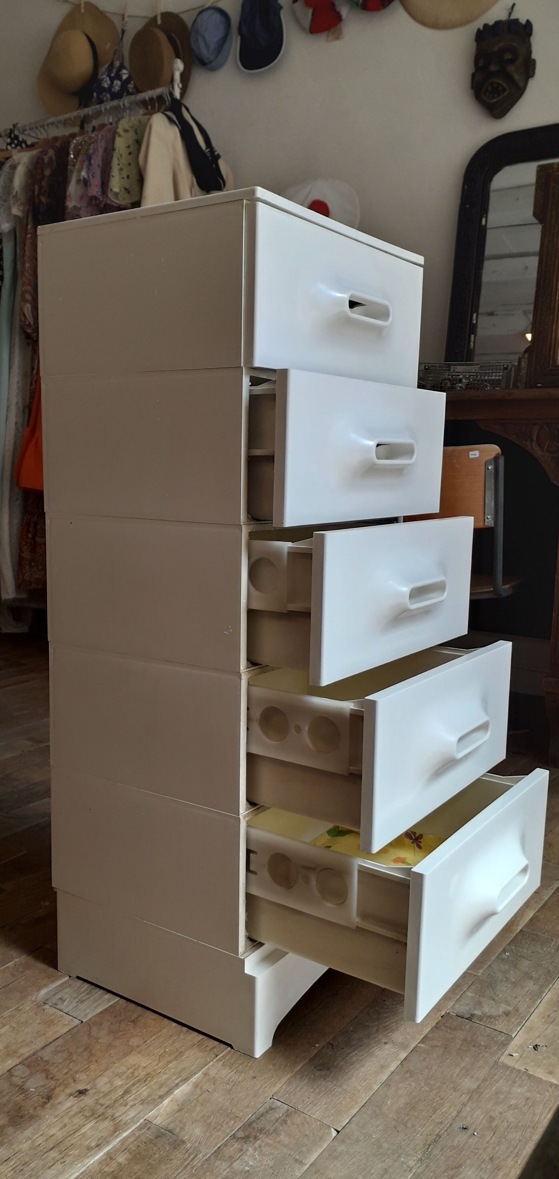 Dresser for Prisunic 5 drawers