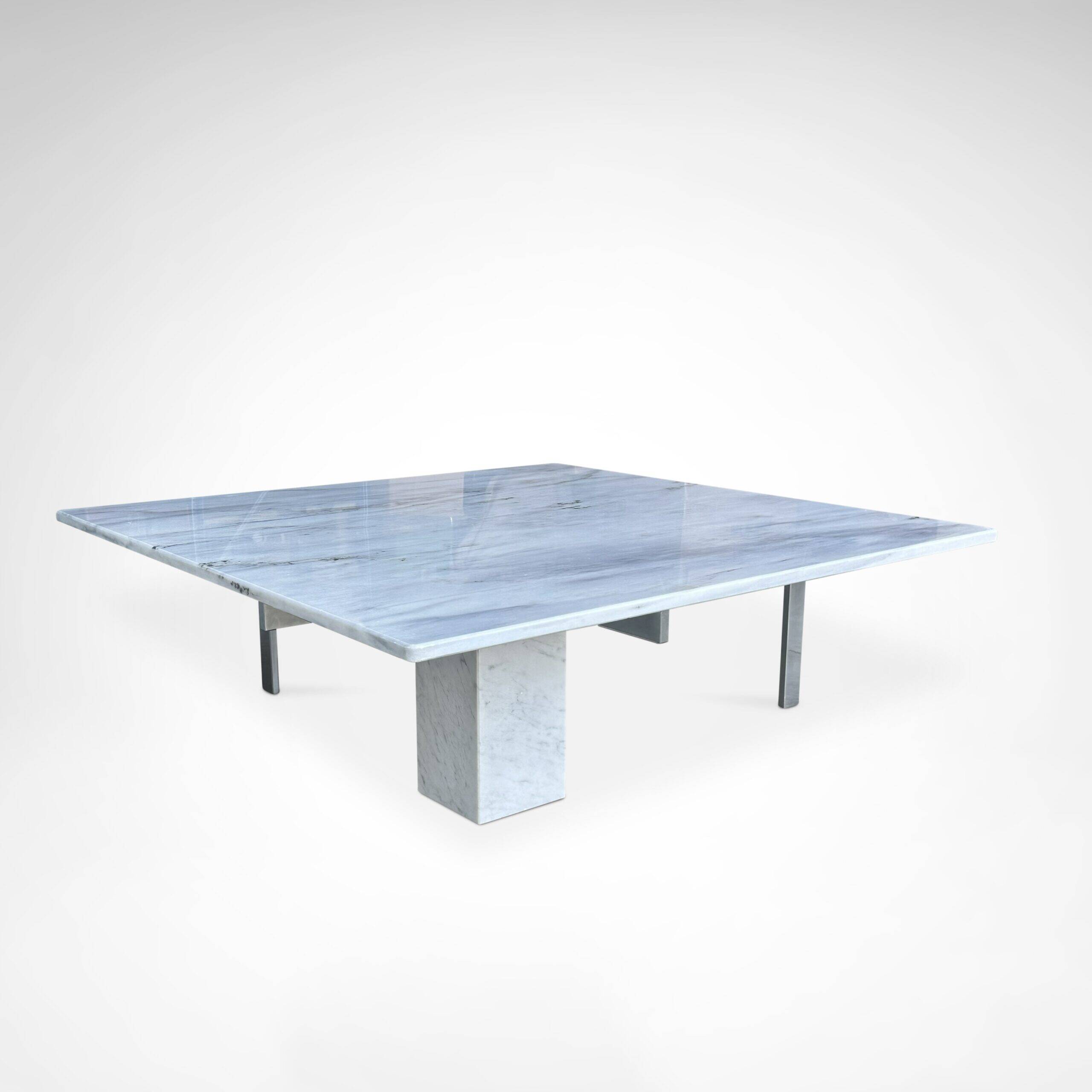 KW1 metal and marble coffee table by Hank Kwint for Metaform 1980s