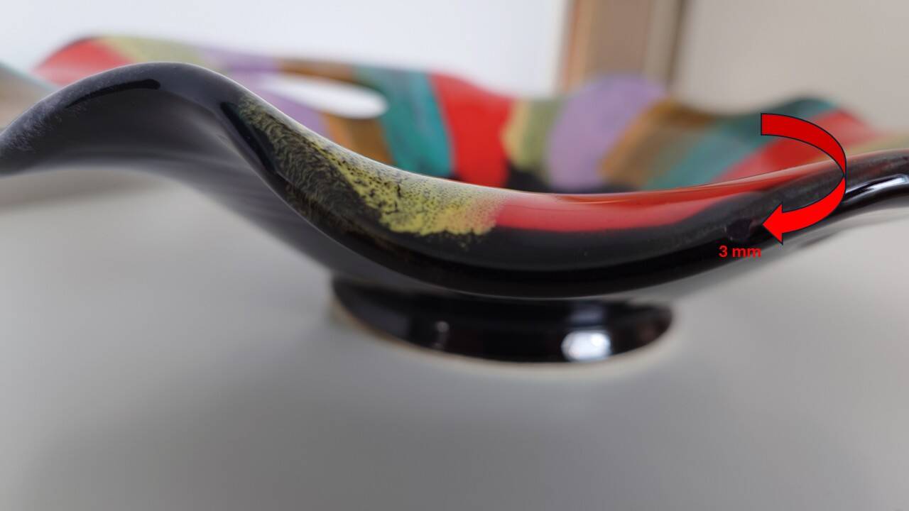 Large Vallauris ceramic bowl signed – colourful decorative centrepiece.