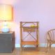 Vintage rattan bedside table "Balthazar"