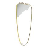Miroir à cadre doré, années 1970