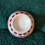 Old bowl Digoin pink red