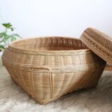 Large vintage wicker box