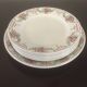 6 dinner plates + 1 dish - iron earth - "ennege" nouvelles galeries paris - vintage