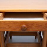 Eero Aarnio Solid Pine wood drop leaf dining table Laukaan Puu 1970s