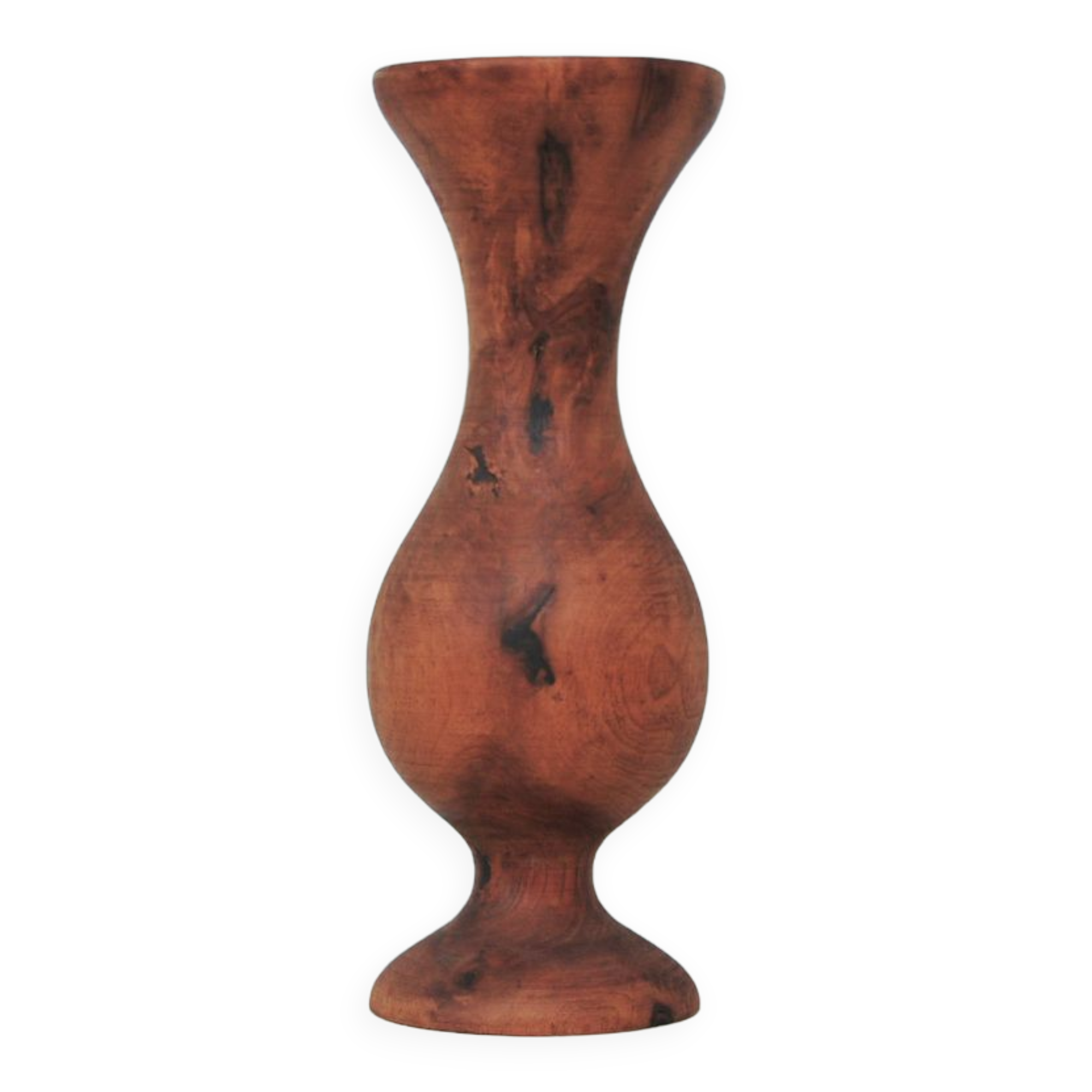 vintage wooden vase