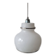 White opaline pendant light