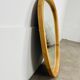 Scandinavian style wooden rim rearview mirror