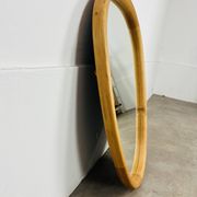 Scandinavian style wooden rim rearview mirror