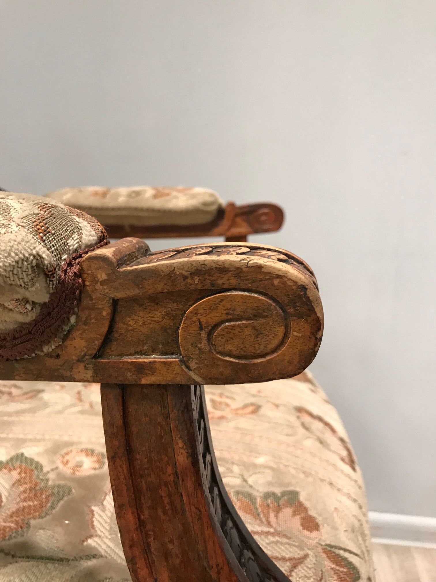 Sofa set and two armchairs, antique 19th century