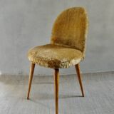 1960s golden furry chair