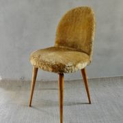 1960s golden furry chair
