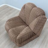 Canapé modulaire italien vintage inspiré des fleurs, années 1970