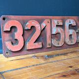 Locomotive railway logo plate vintage from 1970's original, man cave must.