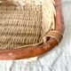 Wicker and rattan basket 34 x 34