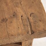 Antique square side table (c.1920) #9