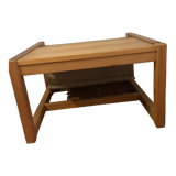 Coffee table pine magazine holder