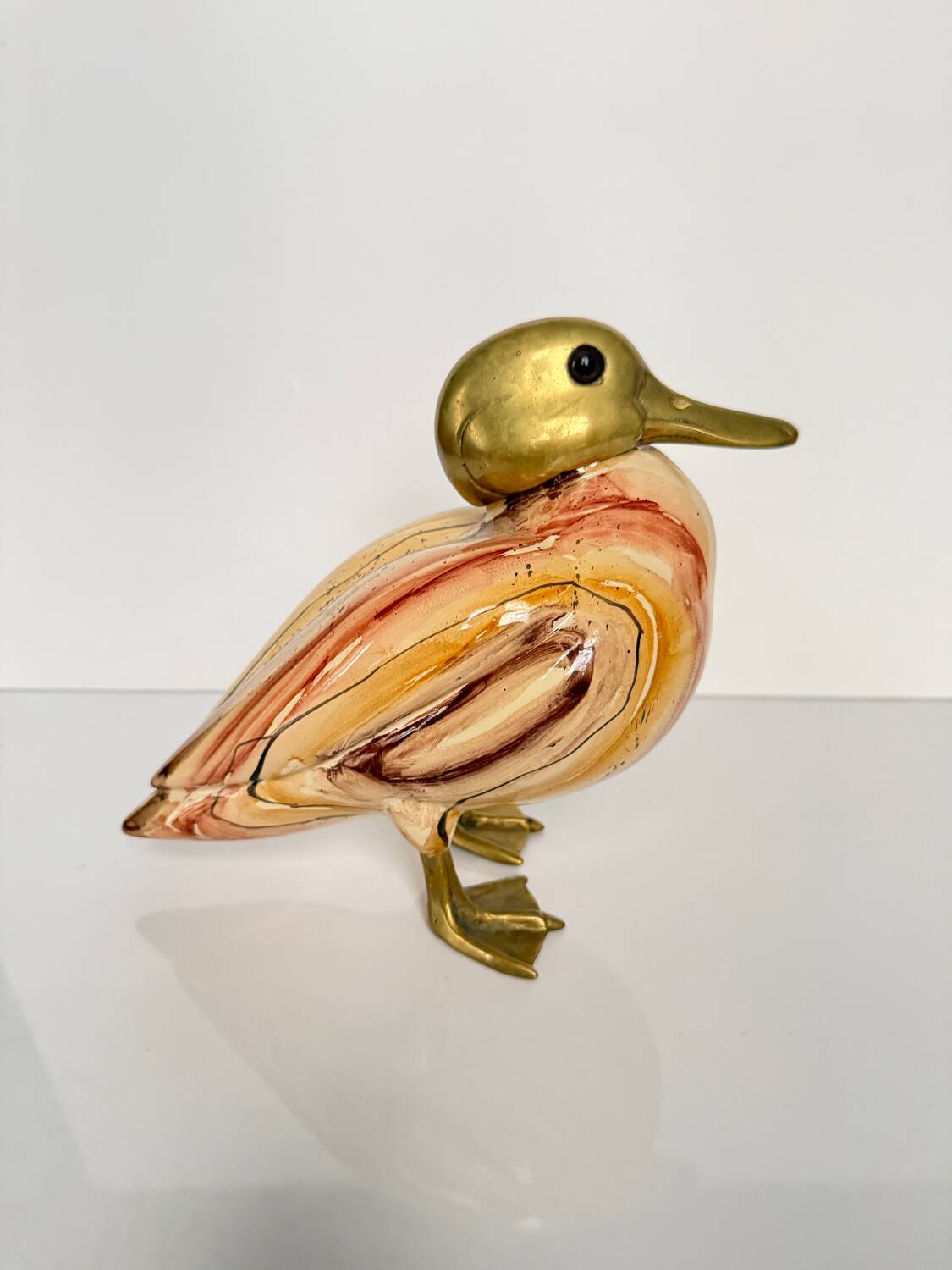 Large ceramic duck by Lancel