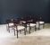 Mid-Century Modern Curved Dining Chairs, Italy, 1970s, Set of 6