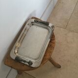 Silver metal tray
