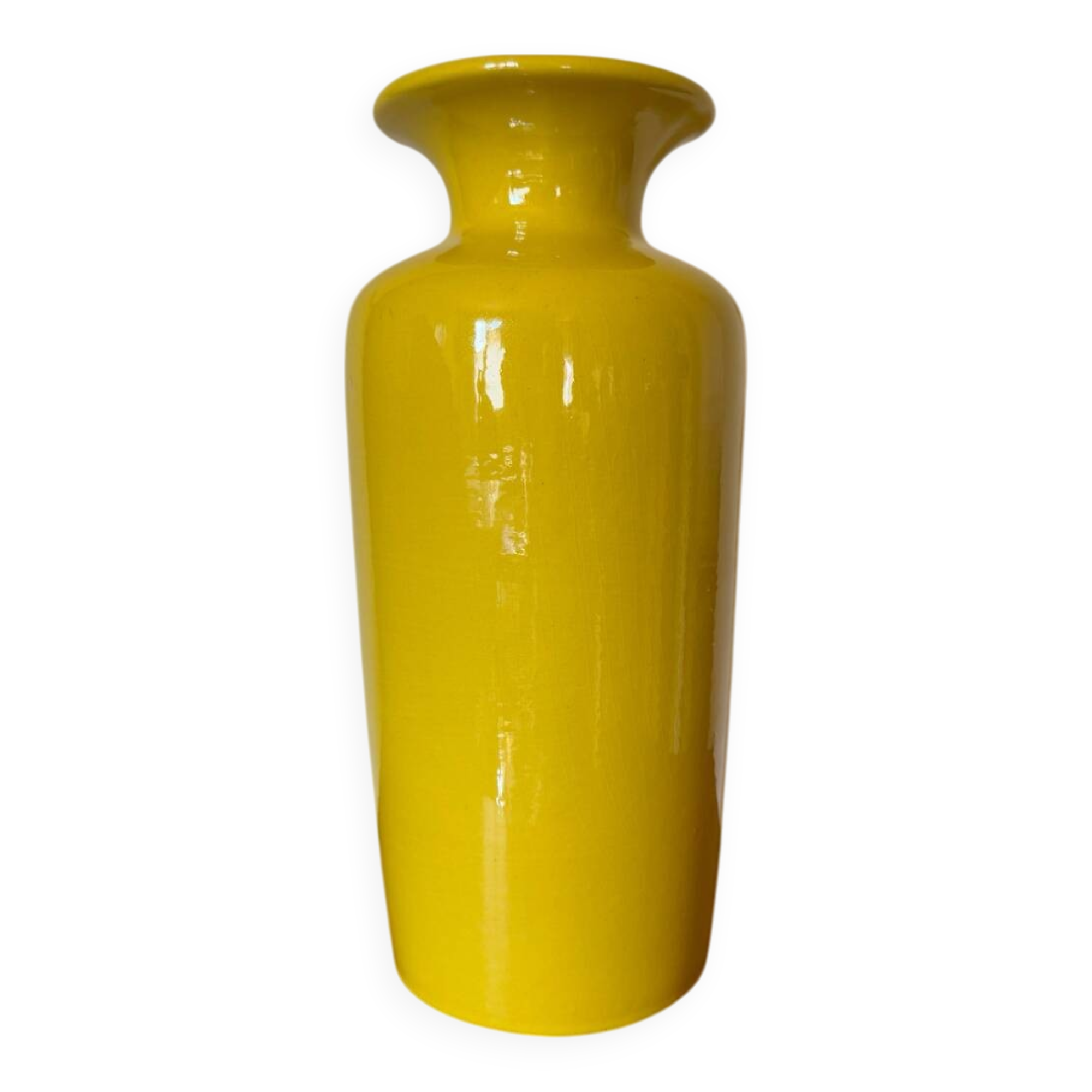 Large yellow vase West Germany 70s