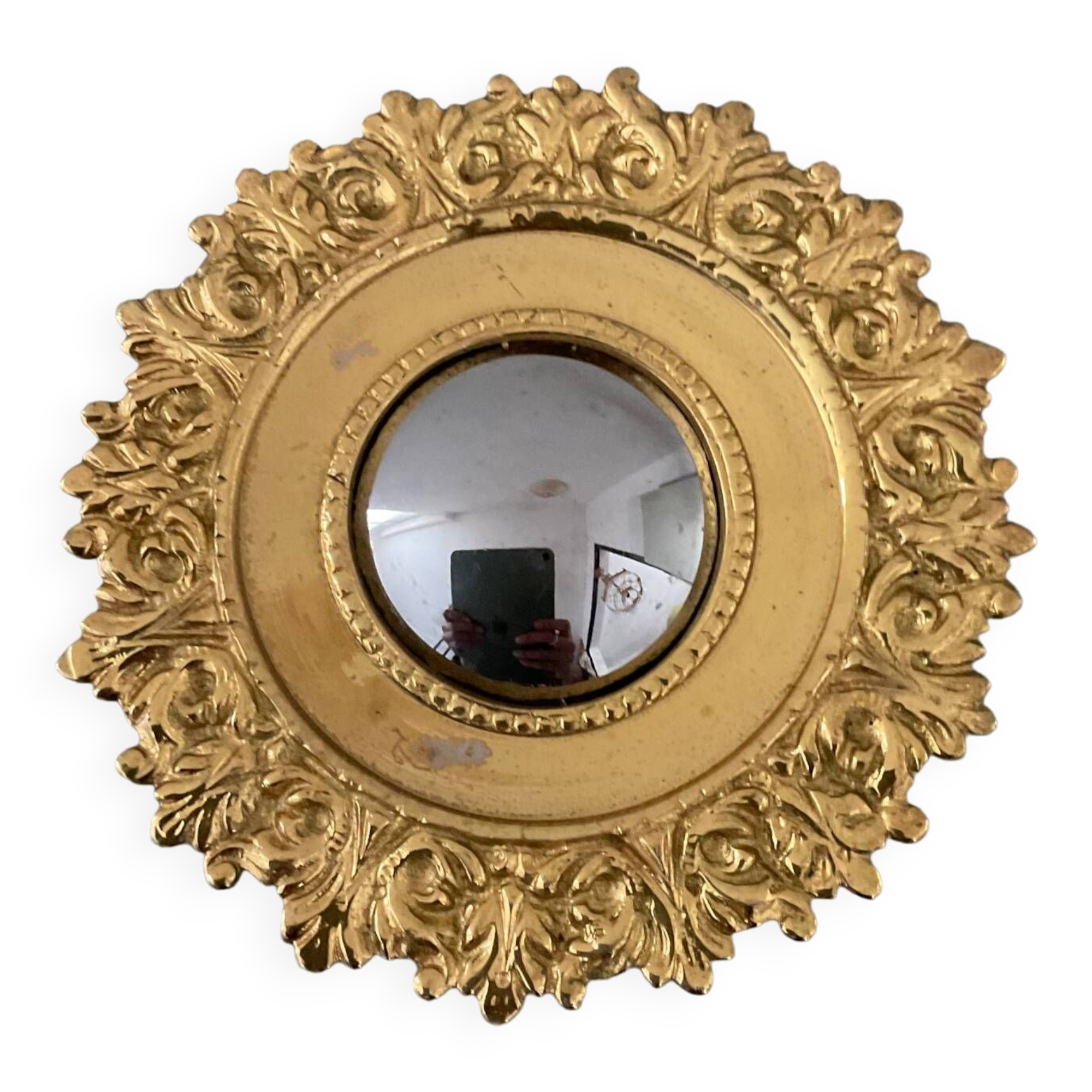 Miniature Witch's Eye Mirror in Bronze