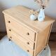Commode vintage en bois blond, rénovée