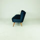 Mid-century velvet "cocktail" sofa, 1960