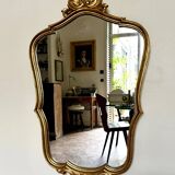 Classic gold shell mirror