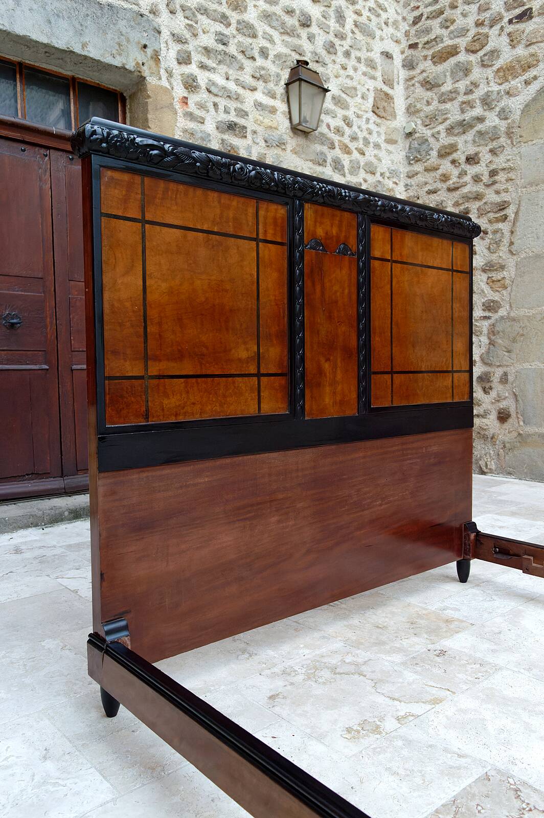 Lit double Art Déco, France, Circa 1920