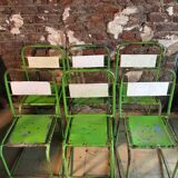 Chaise métallique vintage