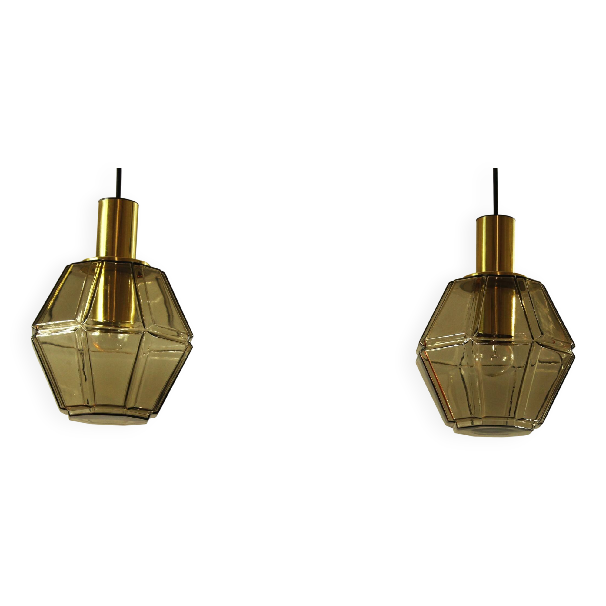 Pair of Lamps by Glashütte Limburg, Germany 1970s