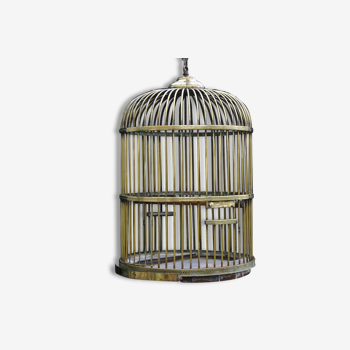 18th century brass Parrot cage