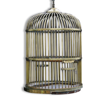 18th century brass Parrot cage