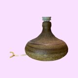 Beautiful Danish Ceramic Table Lamp - Ceramic Pottery from Scandinavia - Brown Ceramic Pottery Lamp