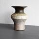Brutalist ceramic vase in Scandinavian modernist style from the mid-century by Thomas Hellström for Nittsjö, Sweden.