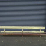 Double bench metal and wood seats 1930