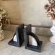 Art Deco marble bookends