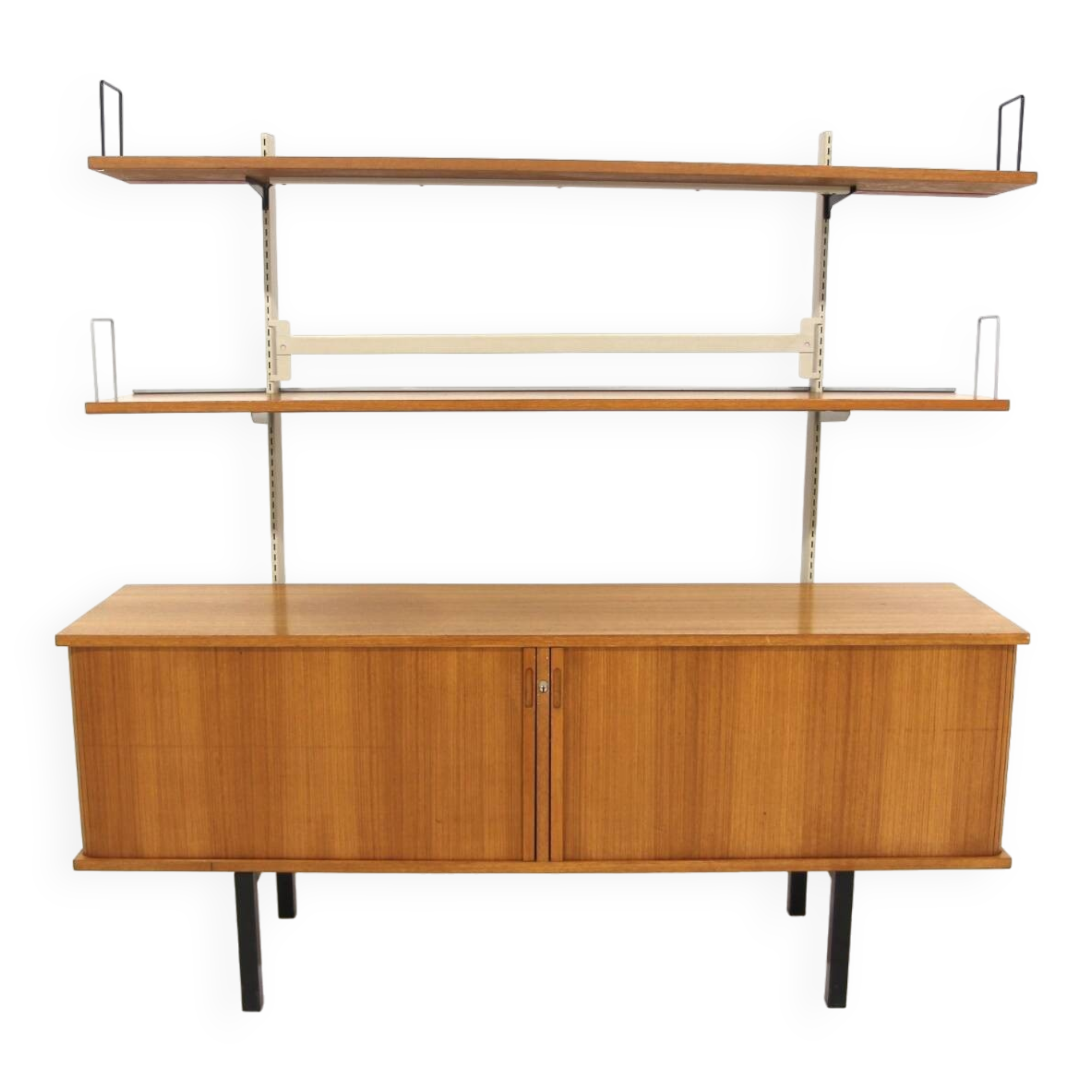 Scandinavian teak “drum rack” sideboard, Sweden, 1960