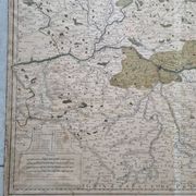 Engraved map of the elections of Tours, Amboise, Loches, Loudun... Jaillot 1711