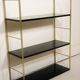 Shelves metal black and amounts Golden 60s