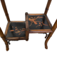 Antique Victorian Bamboo Side Table With Chinoiserie Lacquer Finish, late 1