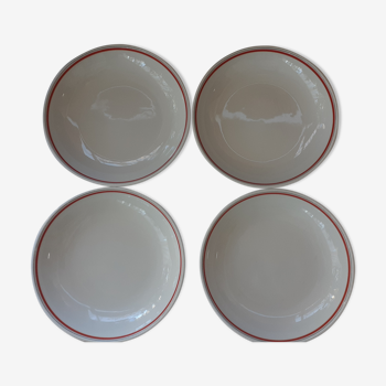 Vintage plate porcelain of auteuil