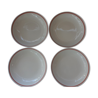 Assiette vintage porcelaine d'auteuil