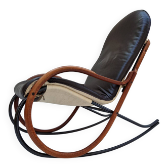 Rocking Chair Nonna Vintage par Paul Tuttle pour Strässle