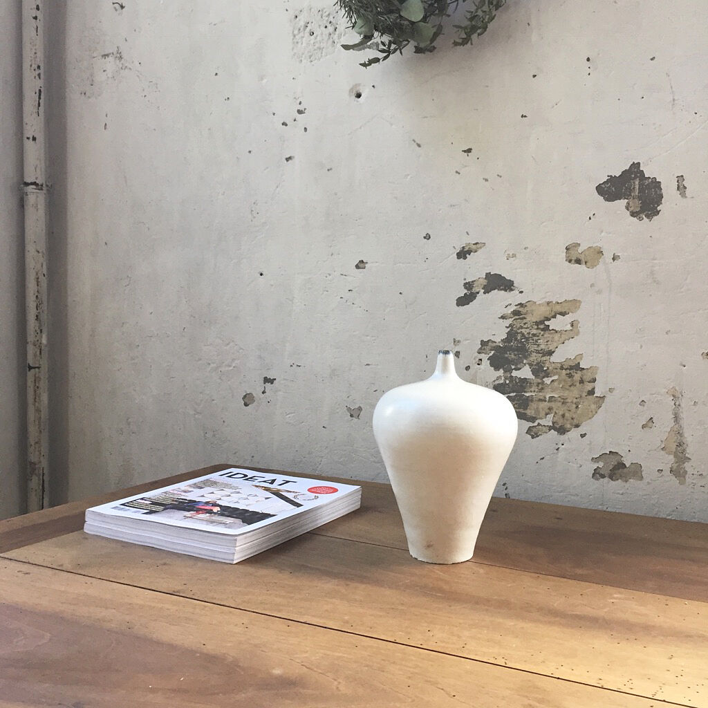 White ceramic vase