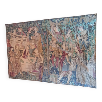 Ancienne tapisserie les vendanges