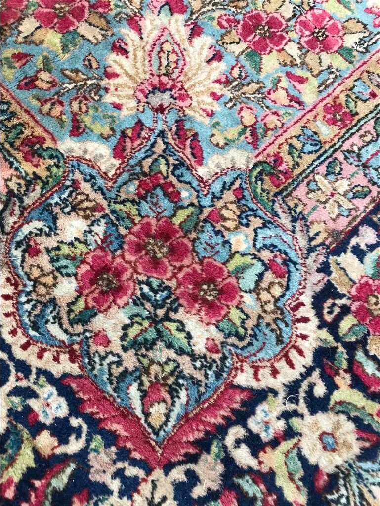 Persian Kerman rug handmade 273 x 353 cm