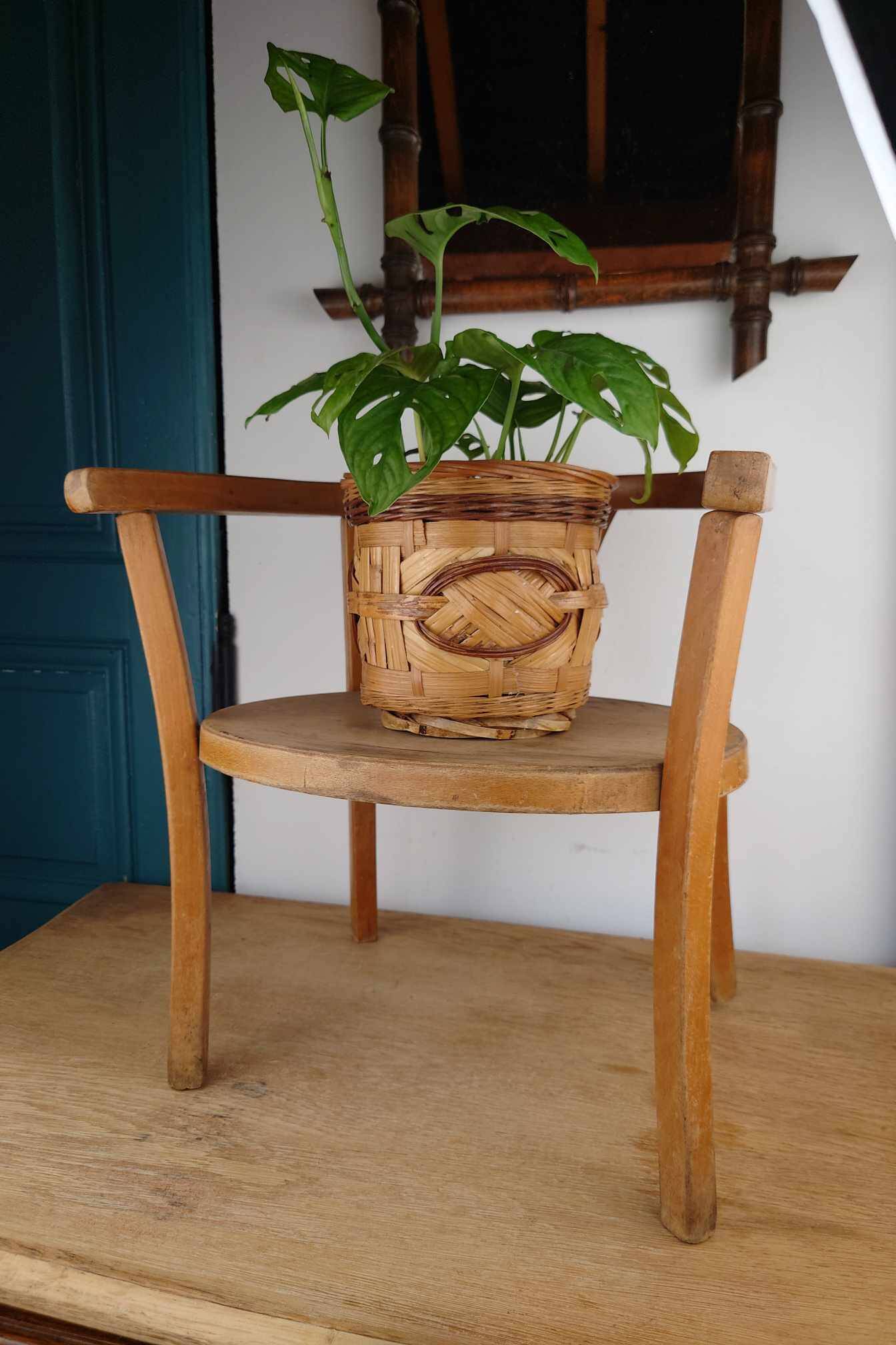 Antique Wooden Children's Chair - Baumann Style