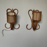 Paire d'applique torchères Louis Sognot